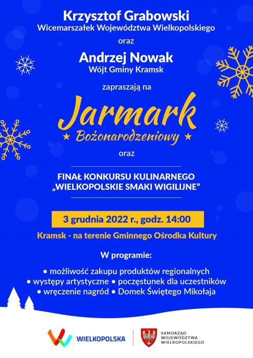  Bożonarodzeniowy oraz finał konkursu kulinarnego dla kół gospodyń wiejskich na świąteczną potrawę pn. „Wielkopolskie Smaki Wigilijne”