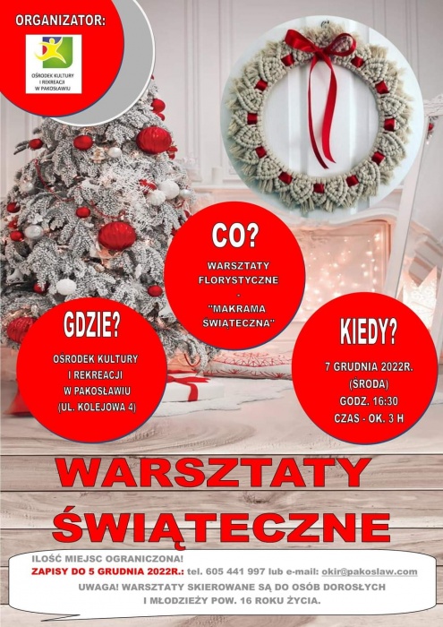 Warsztaty świąteczne