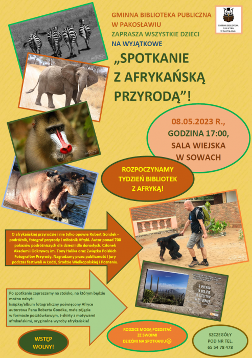 SPOTKANIE Z AFRYKAŃSKĄ PRZYRODĄ