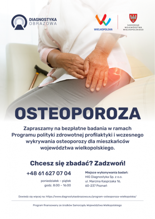 Program profilaktyki osteoporozy dla mieszkańców województwa wielkopolskiego 