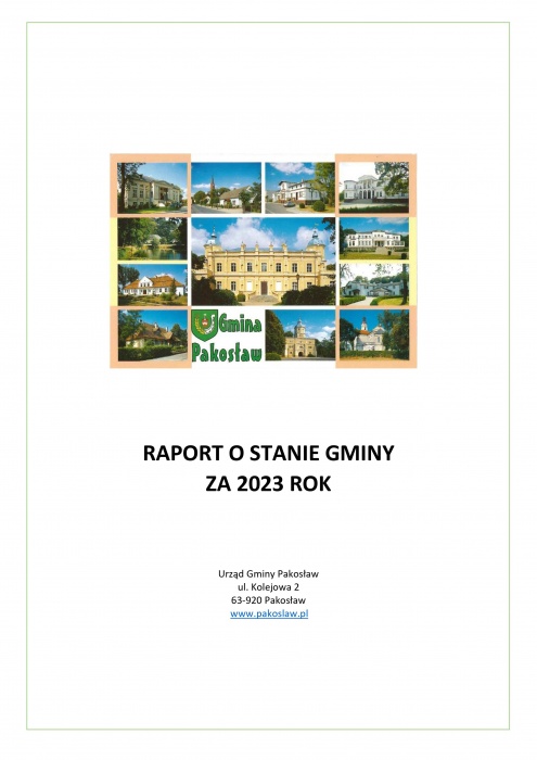 Raport o stanie gminy za 2023 rok