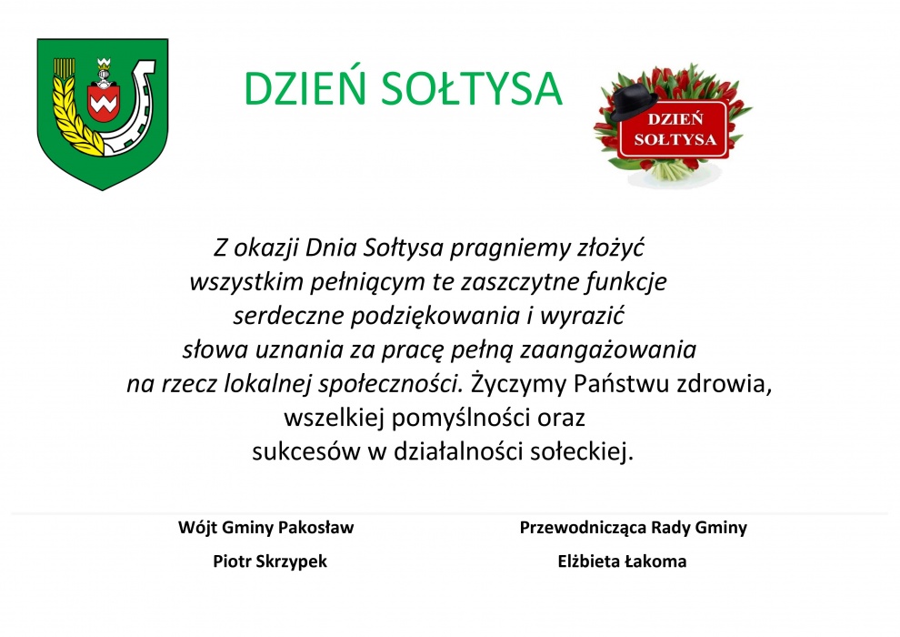 Życzenia na Dzień Sołtysa