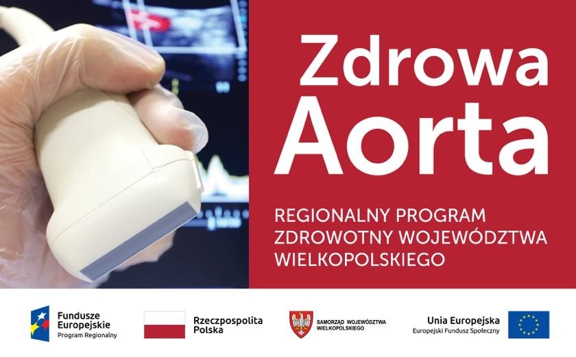 Zaproszenie na bezpłatne badanie USG aorty brzusznej w Wielkopolskim Programie Zdrowotnym ZDROWA AORTA