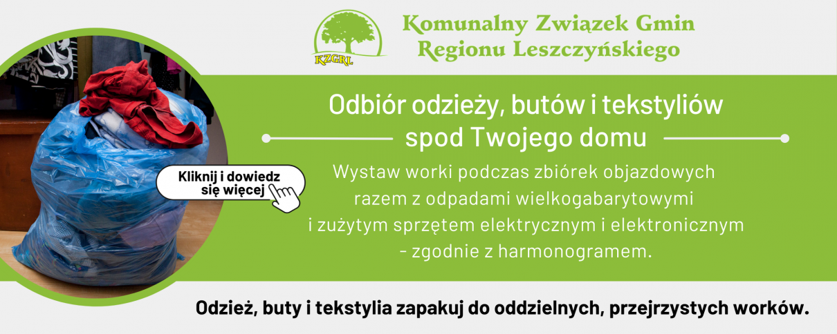 Zbiórka odzieży, obuwia i tekstyliów 