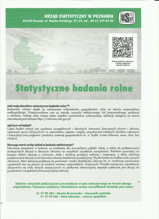 Statystyczne badanie rolne