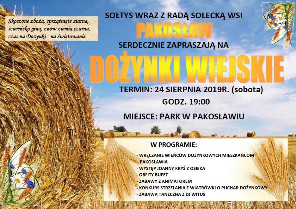 Dożynki 2019