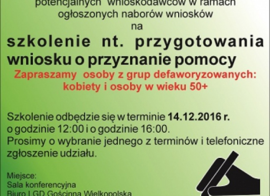 Nabór  wniosków o przyznanie pomocy w ramach realizacji Strategii rozw