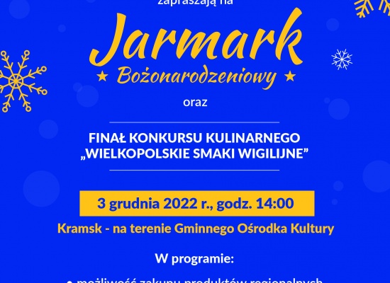  Bożonarodzeniowy oraz finał konkursu kulinarnego dla kół gospodyń wiejskich na świąteczną potrawę pn. „Wielkopolskie Smaki Wigilijne”