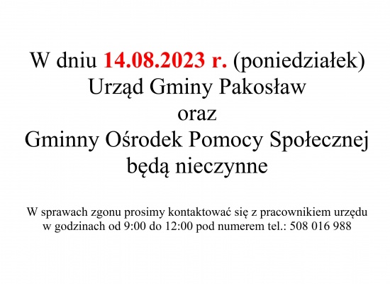 Urząd zamkniety