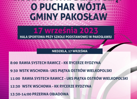 III Ogólnopolski Turniej Koszykówki Dziewcząt o Puchar Wójta Gminy Pakosław