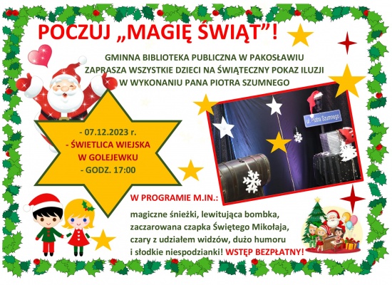 Poczuj ,,Magię Świąt''