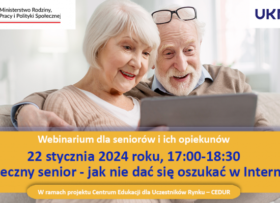 Webinarium dla seniorów