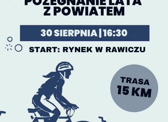 Rowerowe pożegnanie lata z powiatem