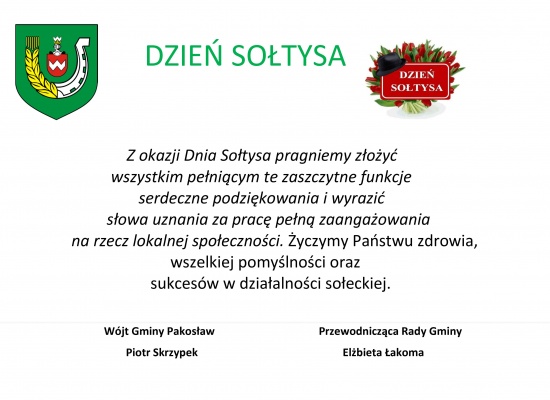 Życzenia na Dzień Sołtysa