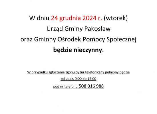 Nieczynny urząd