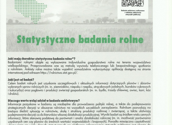 Statystyczne badanie rolne