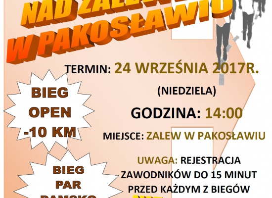 Biegi nad Zalewem w Pakosławiu