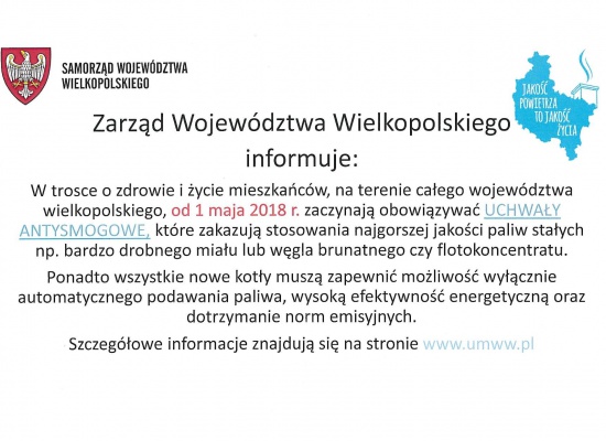 1 maja zaczynają obowiązywać Uchwały Antysmogowe