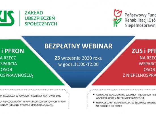 ZAPROSZENIE NA BEZPŁATNE WEBINARIUM