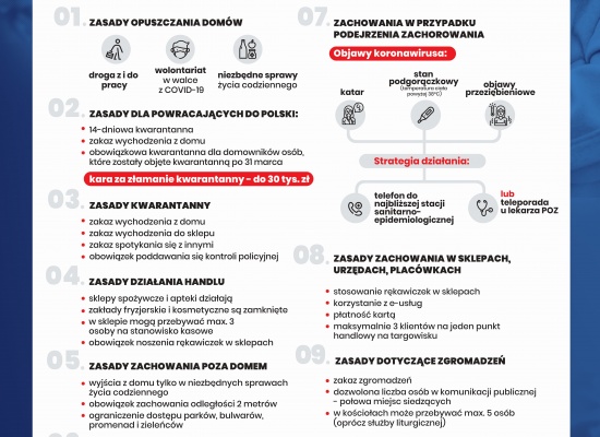 Podstawowe zasady bezpieczeństwa w walce z koronawirusem