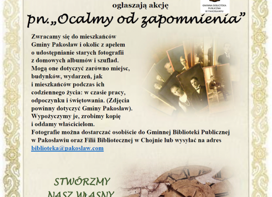 Akcja pn. "Ocalmy od zapomnienia"